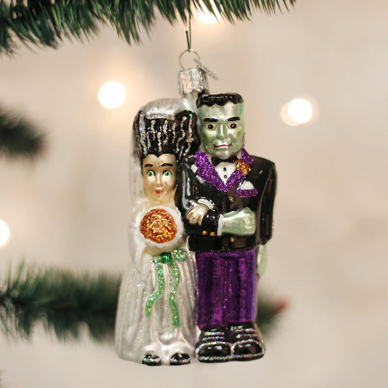 Old World Christmas Frankenstein & Bride