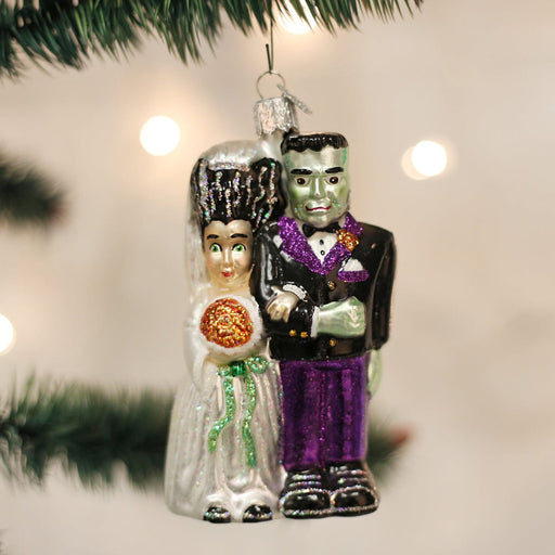 Old World Christmas Frankenstein & Bride