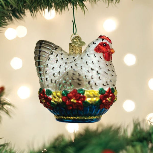 Old World Christmas French Hen Ornament