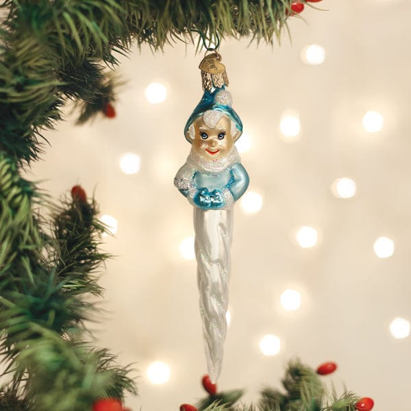 Old World Christmas Frosty Elf Icicle Ornament