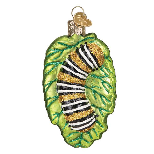 Old World Christmas Fuzzy Caterpillar Ornament