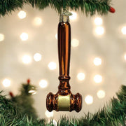 Old World Christmas Gavel Ornament