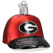 Old World Christmas Georgia Baseball Cap Ornament