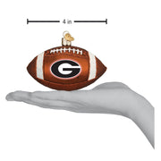 Old World Christmas Georgia Football Ornament