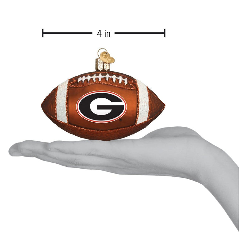 Old World Christmas Georgia Football Ornament