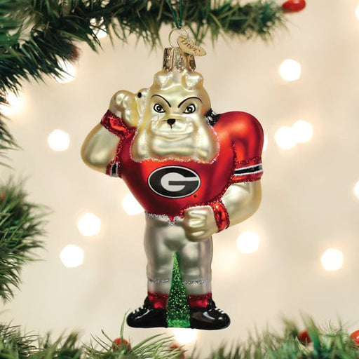 Old World Christmas Georgia Hairy Dawg Ornament