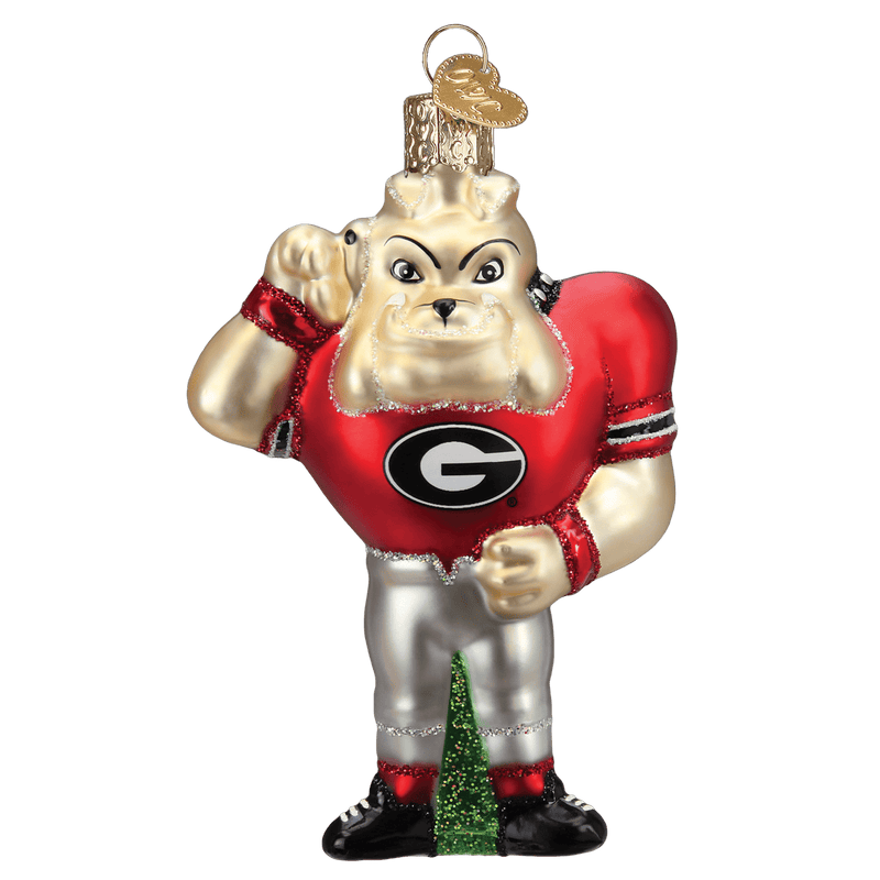 Old World Christmas Georgia Hairy Dawg Ornament