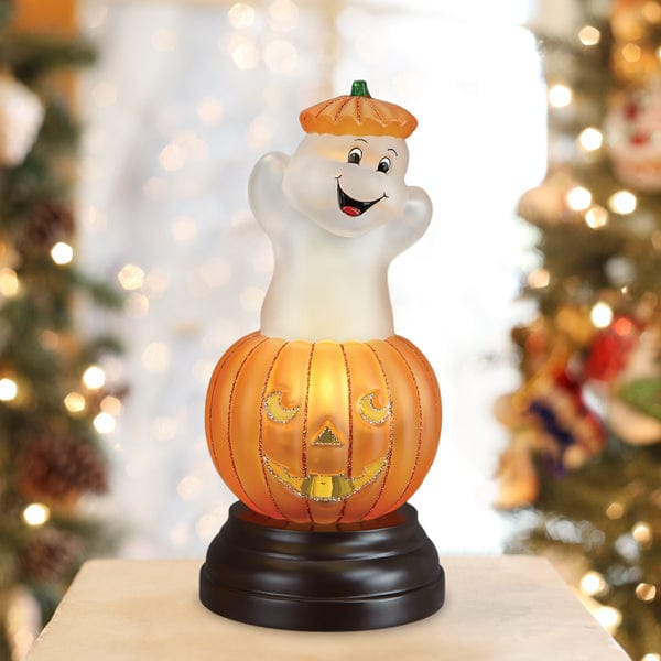 Old World Christmas Ghost Pumpkin Light