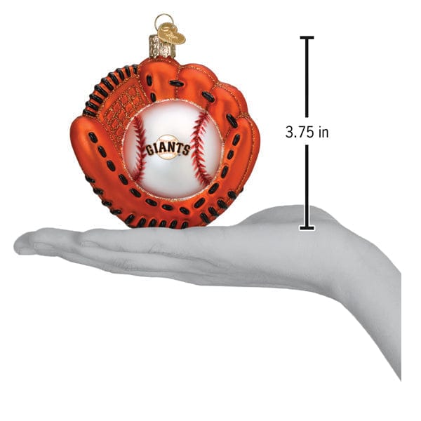 Old World Christmas Giants Baseball Mitt Ornament