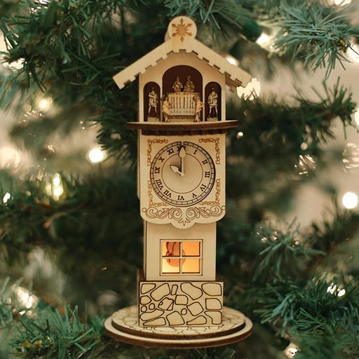 Old World Christmas Ginger Clock Tower Ornament