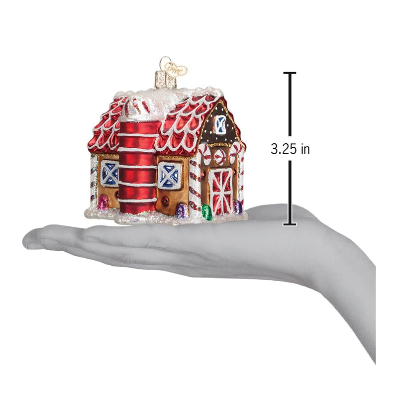 Old World Christmas Gingerbread Barn Ornament