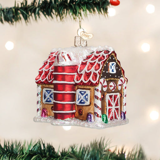 Old World Christmas Gingerbread Barn Ornament