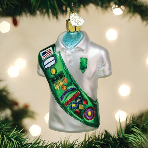 Old World Christmas Girl Scout Uniform Ornament