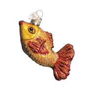Old World Christmas Glass Graceful Fish Ornament