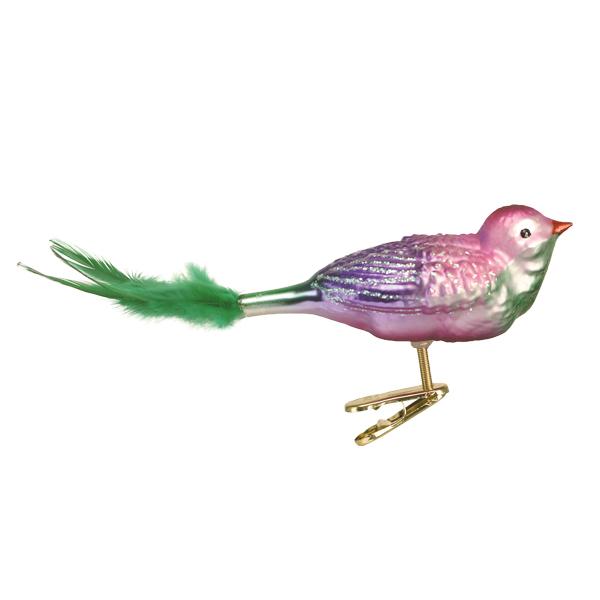 Old World Christmas Glass Pastel Songbird Ornament