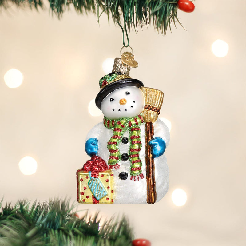 Old World Christmas Gleeful Snowman Ornament