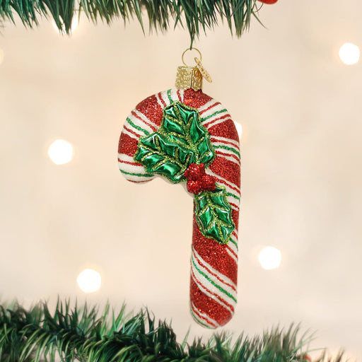 Old World Christmas Glistening Candy Cane Ornament
