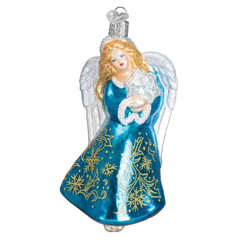 Old World Christmas Glistening Snowflake Angel