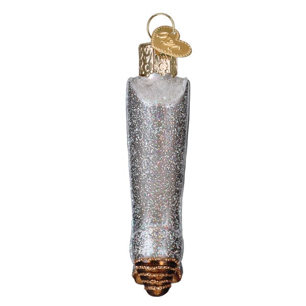 Old World Christmas Glittered Boot Ornament
