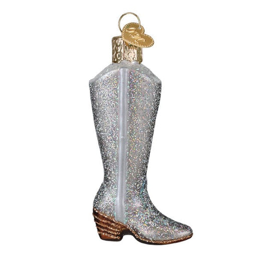Old World Christmas Glittered Boot Ornament