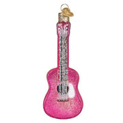 Old World Christmas Glittered Glam Guitar Ornament
