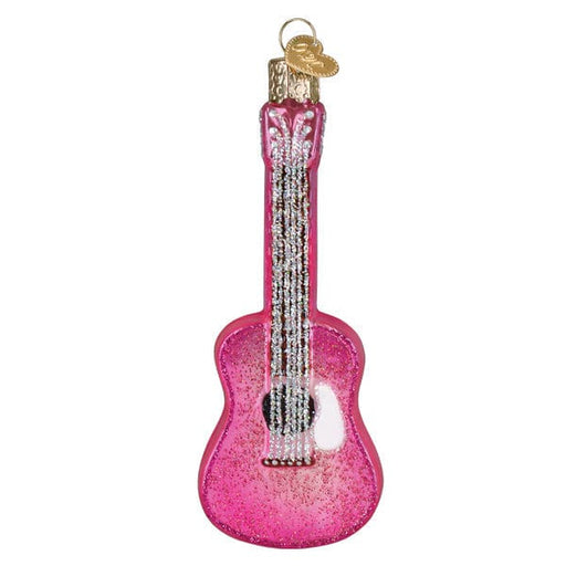Old World Christmas Glittered Glam Guitar Ornament