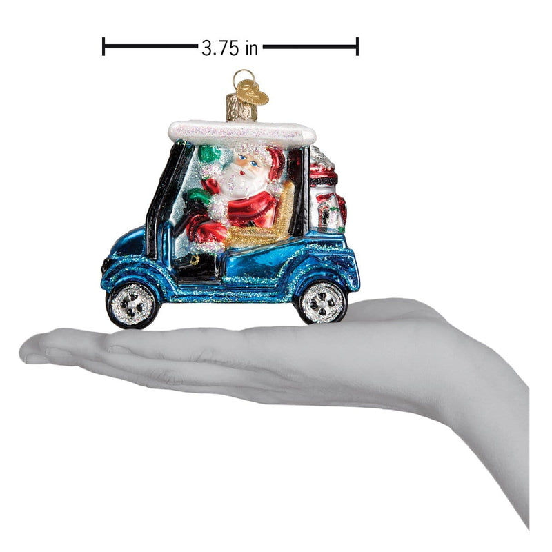Old World Christmas Golf Cart Santa