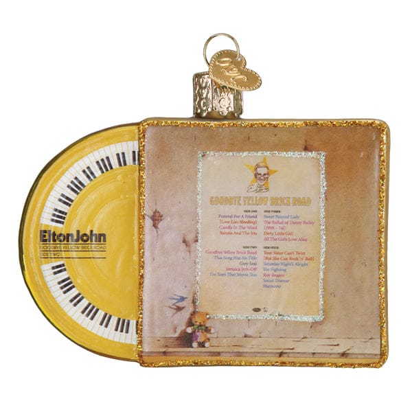 Old World Christmas Goodbye Yellow Brick Road Album Ornament