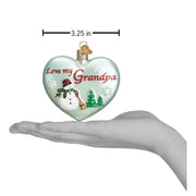 Old World Christmas Grandpa Heart Ornament