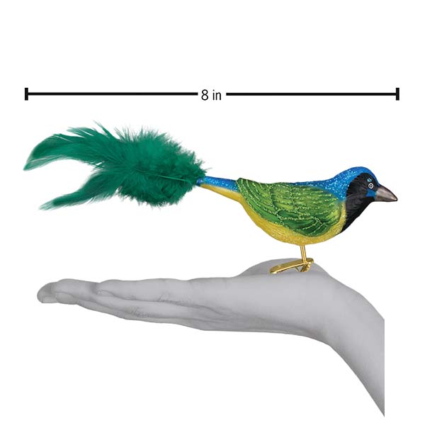 Old World Christmas Green Jay Ornament