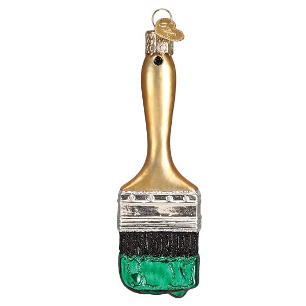 Old World Christmas Green Paint Brush Ornament