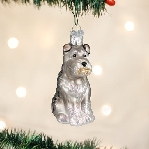 Old World Christmas Grey Schnauzer Ornament