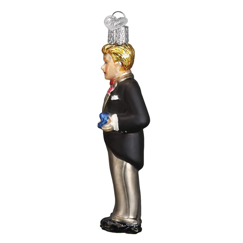 Old World Christmas Groom - Blonde Ornament