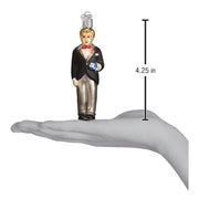 Old World Christmas Groom - Blonde Ornament