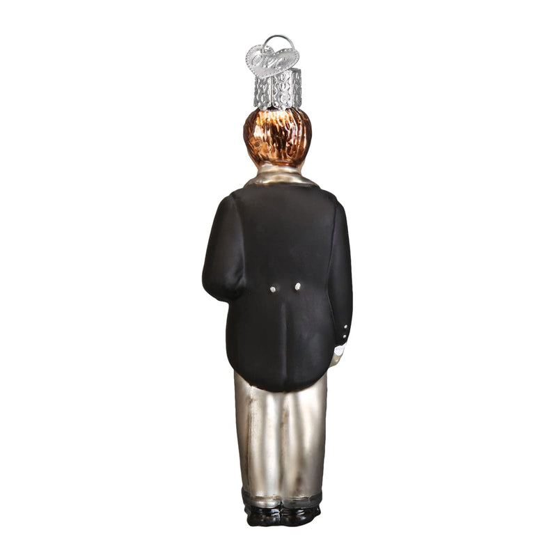 Old World Christmas Groom - Brunette Ornament
