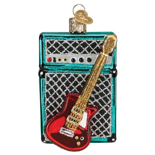 Old World Christmas Guitar & Amp Ornament