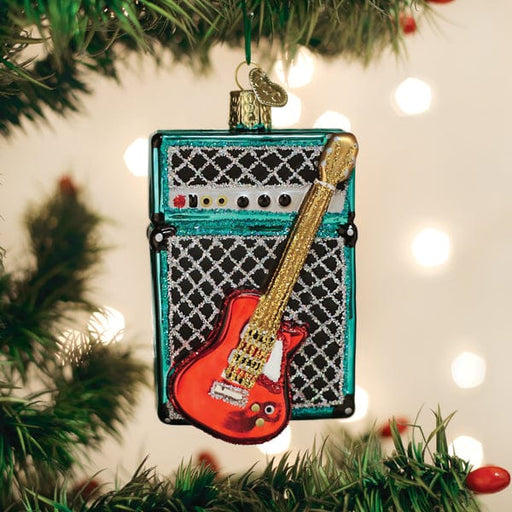 Old World Christmas Guitar & Amp Ornament