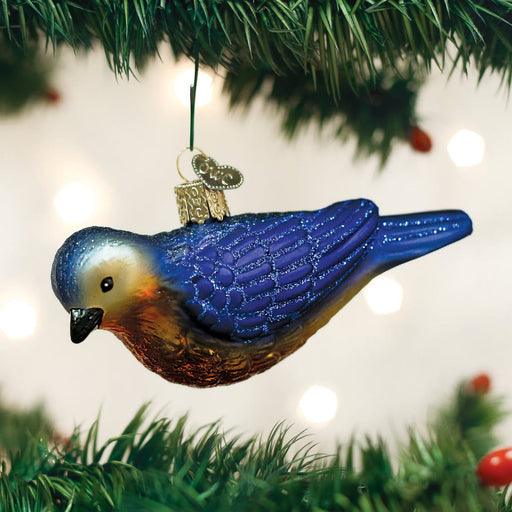 Old World Christmas Hanging Western Bluebird