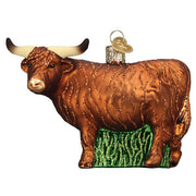 Old World Christmas Highland Cow Christmas Ornament