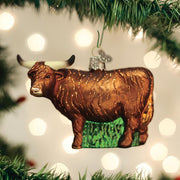Old World Christmas Highland Cow Christmas Ornament