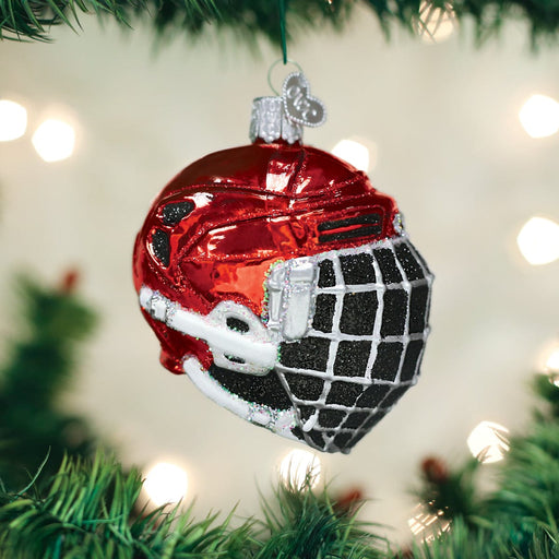 Old World Christmas Hockey Helmet Ornament