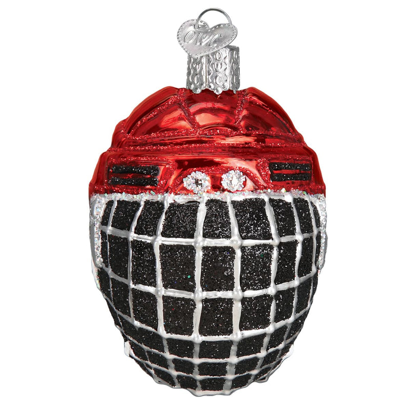 Old World Christmas Hockey Helmet Ornament