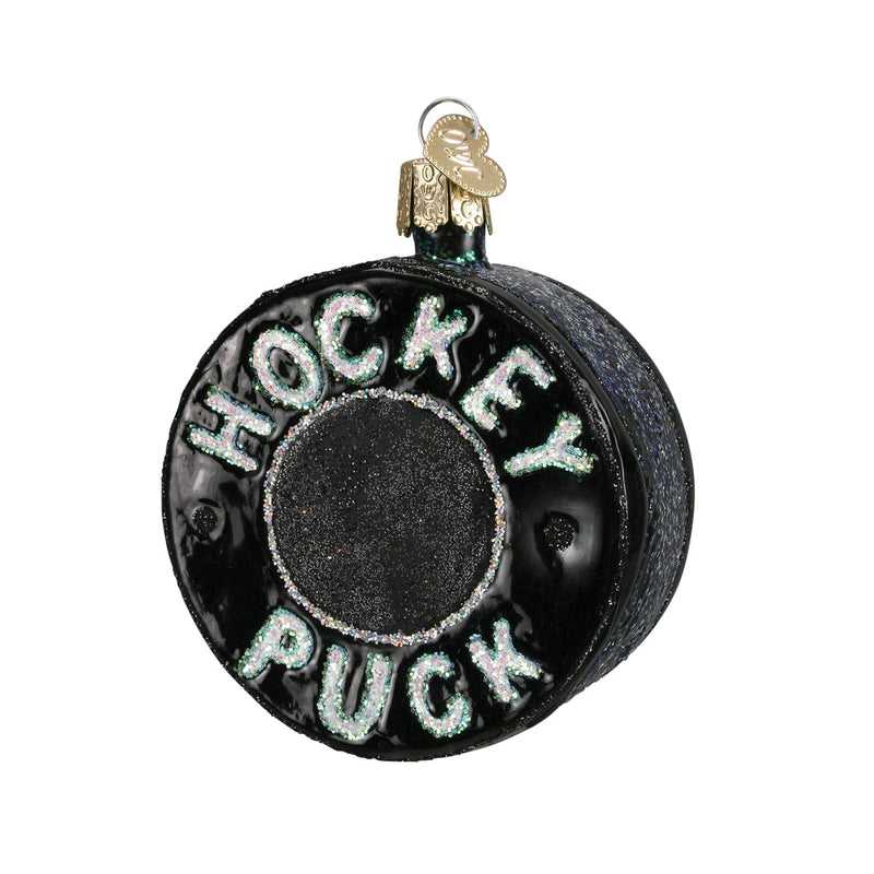 Old World Christmas Hockey Puck Ornament