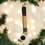 Old World Christmas Hockey Stick Ornament