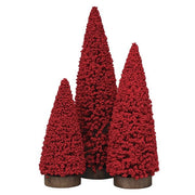 Old World Christmas Holiday Berry 3 Tree Set