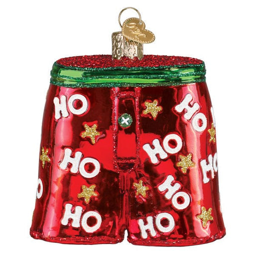 Old World Christmas Holiday Boxer Shorts Ornament