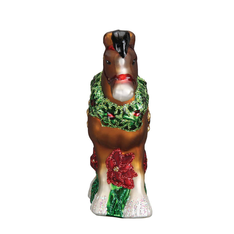 Old World Christmas Holiday Clydesdale Ornament