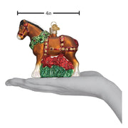 Old World Christmas Holiday Clydesdale Ornament