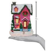 Old World Christmas Holiday House Lighted Figurine