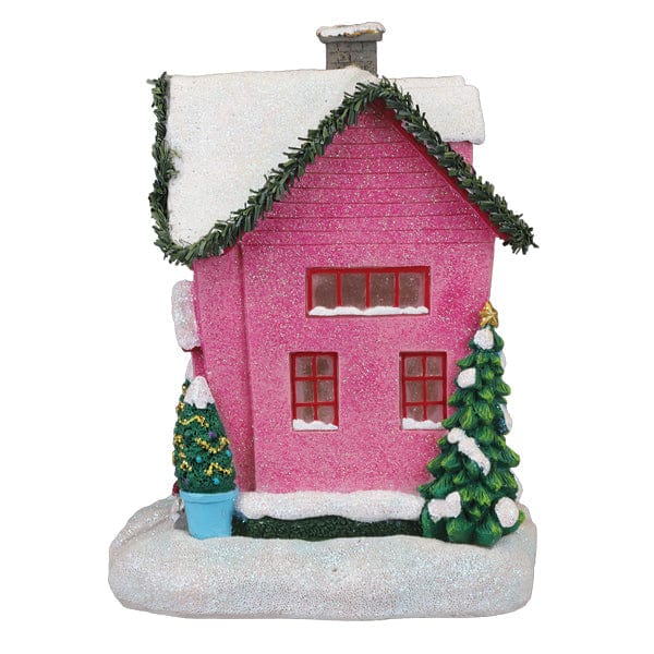 Old World Christmas Holiday House Lighted Figurine